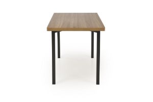 Obrazek Zestaw stół + 4 krzesła Elem naturalny/czarny