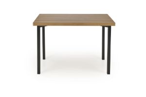 Obrazek Zestaw stół + 4 krzesła Elem naturalny/czarny