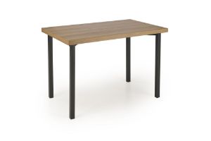 Obrazek Zestaw stół + 4 krzesła Elem naturalny/czarny