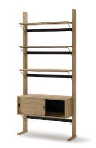 Obrazek Regał dwudrzwiowy z półkami Ollie OL-01