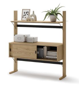 Obrazek Regał dwudrzwiowy z półkami Ollie OL-03