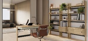 Obrazek Regał z biurkiem Ollie OL-04