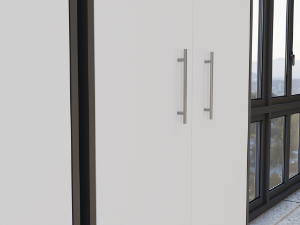 Obrazek Regał Rado 2D antracyt/biały