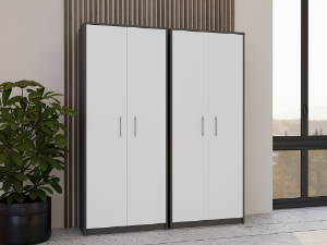 Obrazek Regał Rado 2D antracyt/biały