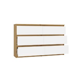 Obrazek Komoda Umo P6 120 dąb artisan/biały