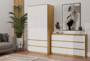 Obrazek Komoda Umo P6 120 dąb artisan/biały