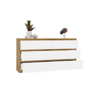 Obrazek Komoda Umo P6 140 dąb artisan/biały