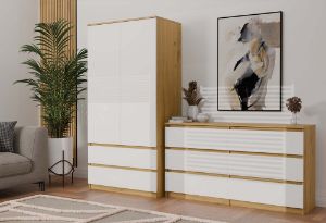 Obrazek Szafa Umo S2 dąb artisan/biały