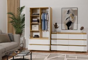 Obrazek Szafa Umo S2 dąb artisan/biały