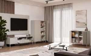 Obrazek Szafka RTV Amaro 160 kaszmir