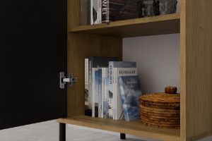 Obrazek Witryna Amaro 1D Slim dąb artisan