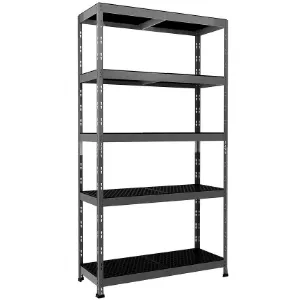 Obrazek Regał metalowy magazynowy nitowany Rivet Outdoor 180x100x38 cm – 5 półek/80 kg