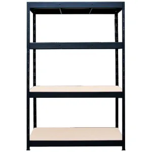 Obrazek Regał magazynowy metalowy nitowany Nero III 180x160x60 cm – 4 półki/300 kg