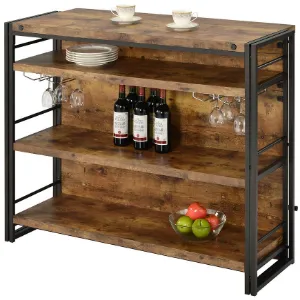 Obrazek Stół barowy Gc5410 brąz/czarny