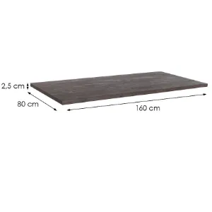 Obrazek Blat do stołu Tt Grey Sandblasted Sw504 9546 160x80 Cm