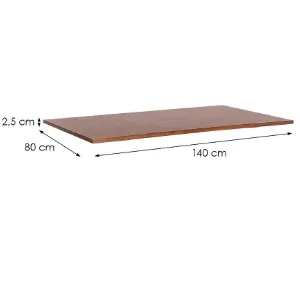 Obrazek Blat do stołu Tt Brown Sw509 9542 140x80 Cm