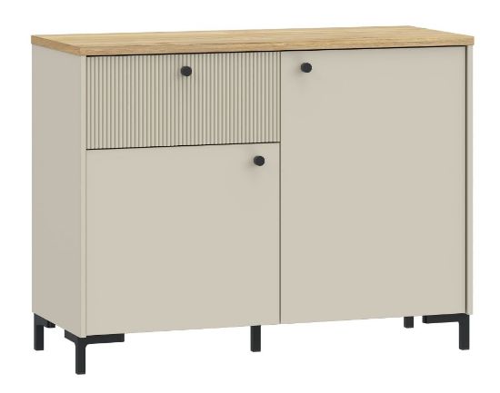 Obrazek Komoda dwudrzwiowa z szufladą Bixbite BITK221R