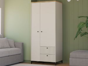 Obrazek Szafa dwudrzwiowa z szufladami Bixbite