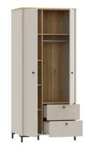 Obrazek Szafa dwudrzwiowa z szufladami Bixbite BITS821L