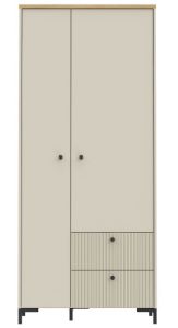 Obrazek Szafa dwudrzwiowa z szufladami Bixbite
