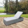 Obrazek Leżak ogrodowy technorattan New York szary