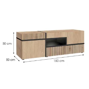 Obrazek Szafka RTV Cross HJZ CS RTV hickory jackson