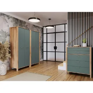 Obrazek Półka Indygo P1 dąb wotan-green