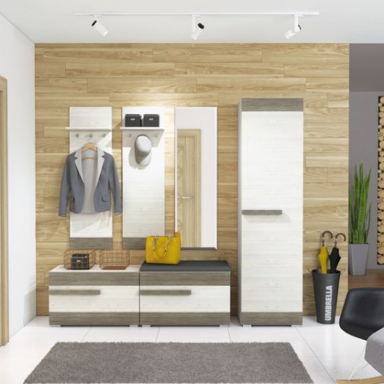 Obrazek Garderoba Blanco I Sosna Śnieżna/New Grey