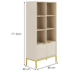 Obrazek Regał Austin Kaszmir/Złoty
