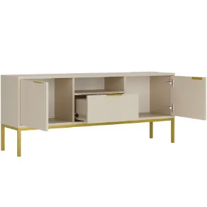 Obrazek Szafka RTV 135 Austin Kaszmir/Złoty