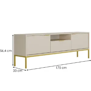 Obrazek Szafka RTV 175 Austin Kaszmir/Złoty