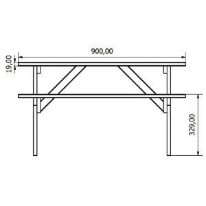 Obrazek Zestaw piknikowy 92,4cm x 50cm