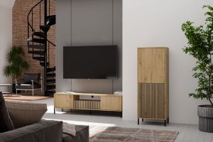 Obrazek Witryna Amaro 2DK Slim dąb artisan