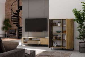 Obrazek Witryna Amaro 2DD Slim dąb artisan