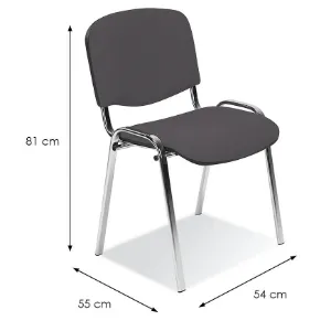 Obrazek Krzesło konferencyjne Ixos Chrome szare