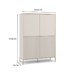 Obrazek Witryna Amaro 4DK Slim kaszmir