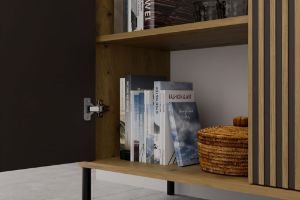 Obrazek Witryna Amaro 4DK Slim dąb artisan