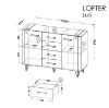 Obrazek Komoda Lofter LO5