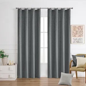 Obrazek Zasłona na taśmie EMMA VET447/4/210GSM 140x250 szary