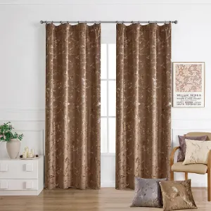 Obrazek Zasłona na taśmie GOLDY VET479/2/210GSM 140x250 brązowy