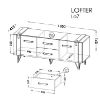 Obrazek Szafka RTV Lofter LO7