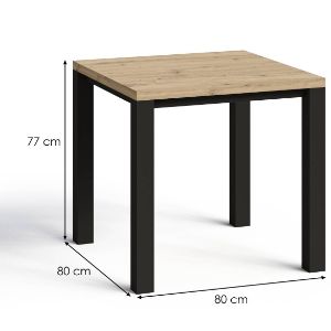 Obrazek Stół Oskar M80 artisan/czarny