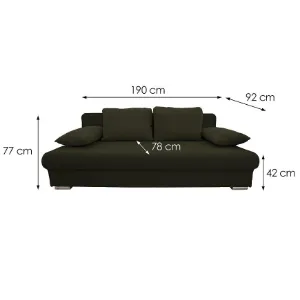 Obrazek Kanapa rozkładana Leon Curio 39 zielona