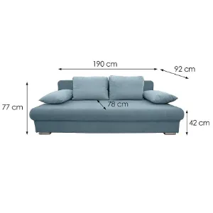 Obrazek Kanapa rozkładana Leon Curio 74 niebieska