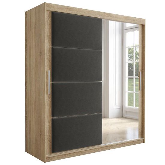 Obrazek Szafa Tapi 180 Dąb Sonoma/Szary