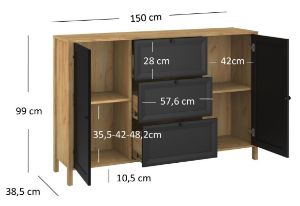Obrazek Komoda Brent 2D3S