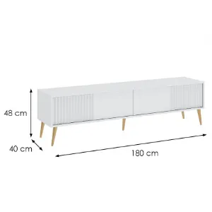 Obrazek Szafka RTV 2K Barcelona biała