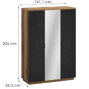 Obrazek Szafa Orient H1 Dąb Delano/Czarny