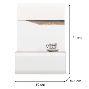 Obrazek Szafka Nocna Lionel L Li14 Dąb S./ Biała