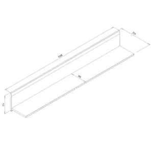 Obrazek Półka Lionel Li11 Dąb S./ Biały
